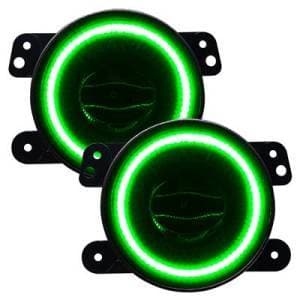 Oracle Lighting High Performance 20W LED Fog Lights (Green) | ORL5846-004 | 2018+ Jeep Gladiator 